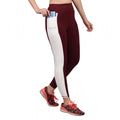 HD Women's Polyester Solid Ankle length High Waisted Tights (Maroon)