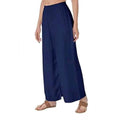 HD Women's Casual Rayon Solid Ankle Length Palazzo (Navy Blue , Free Size)