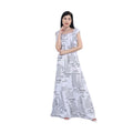 HD Women's Casual Crepe Sleeveless Dress (White)