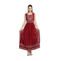 HD Women's Casual Rayon Sleeveless Kurti (Maroon)