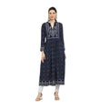 HD Women's Casual Rayon Full sleeve Kurti (Blue)