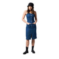 HD Women's Casual Denim Sleeveless Dress (Blue)