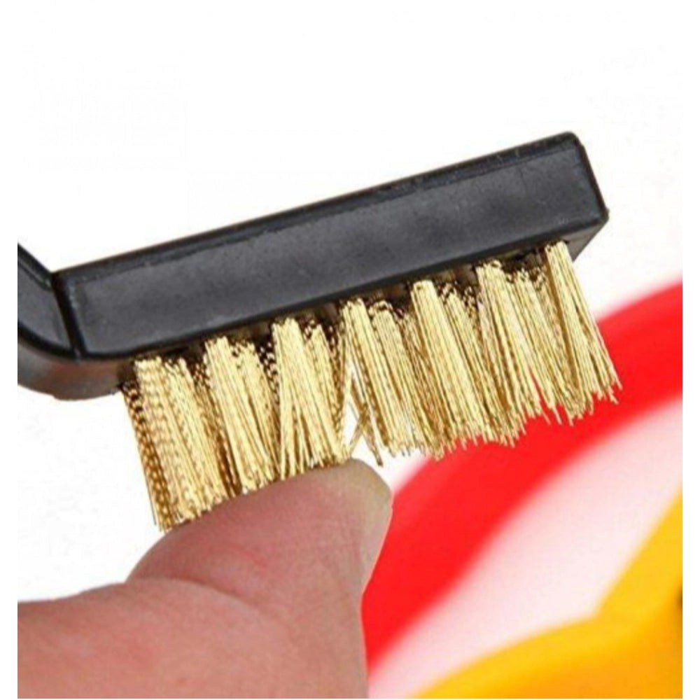 HamariDookan Pack Of 3_Small Wire Brush Set for Cleaning And Rust Removal (Color: Assorted )