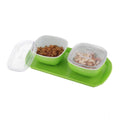 HamariDookan Multipurpose Serving Tray with Dry Fruit Air Tight Bowls with Lids (Color: Assorted )