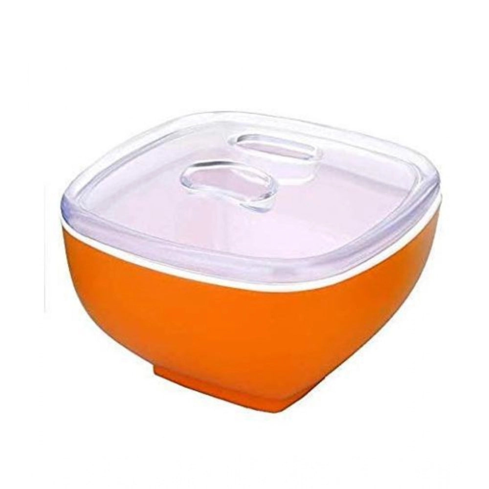 HamariDookan Multipurpose Serving Tray with Dry Fruit Air Tight Bowls with Lids (Color: Assorted )