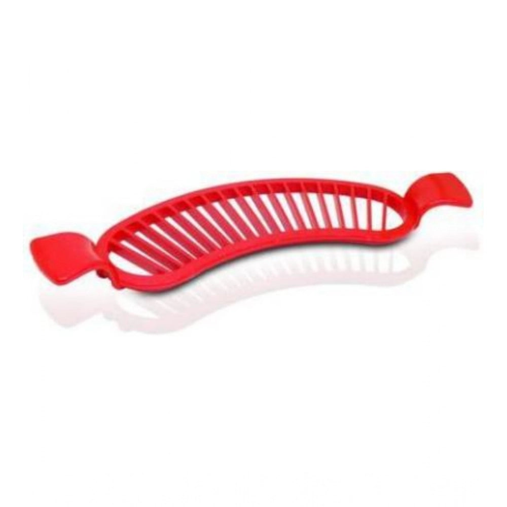 HamariDookan Pack of 8_Banana Slicer Cutter And Chopper – Plastic Fruit Slicers for Salads (Color: Assorted )