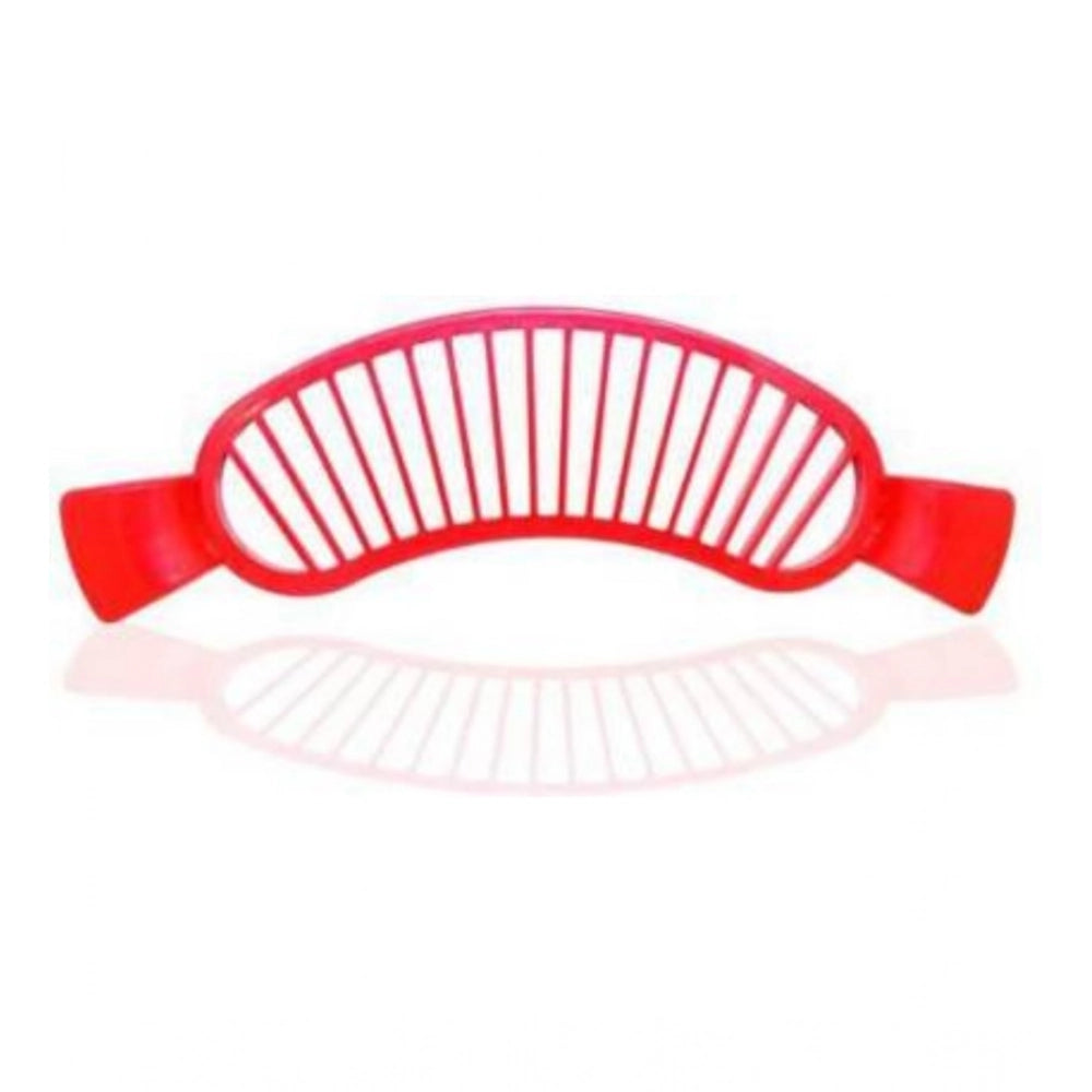 HamariDookan Pack of 8_Banana Slicer Cutter And Chopper – Plastic Fruit Slicers for Salads (Color: Assorted )