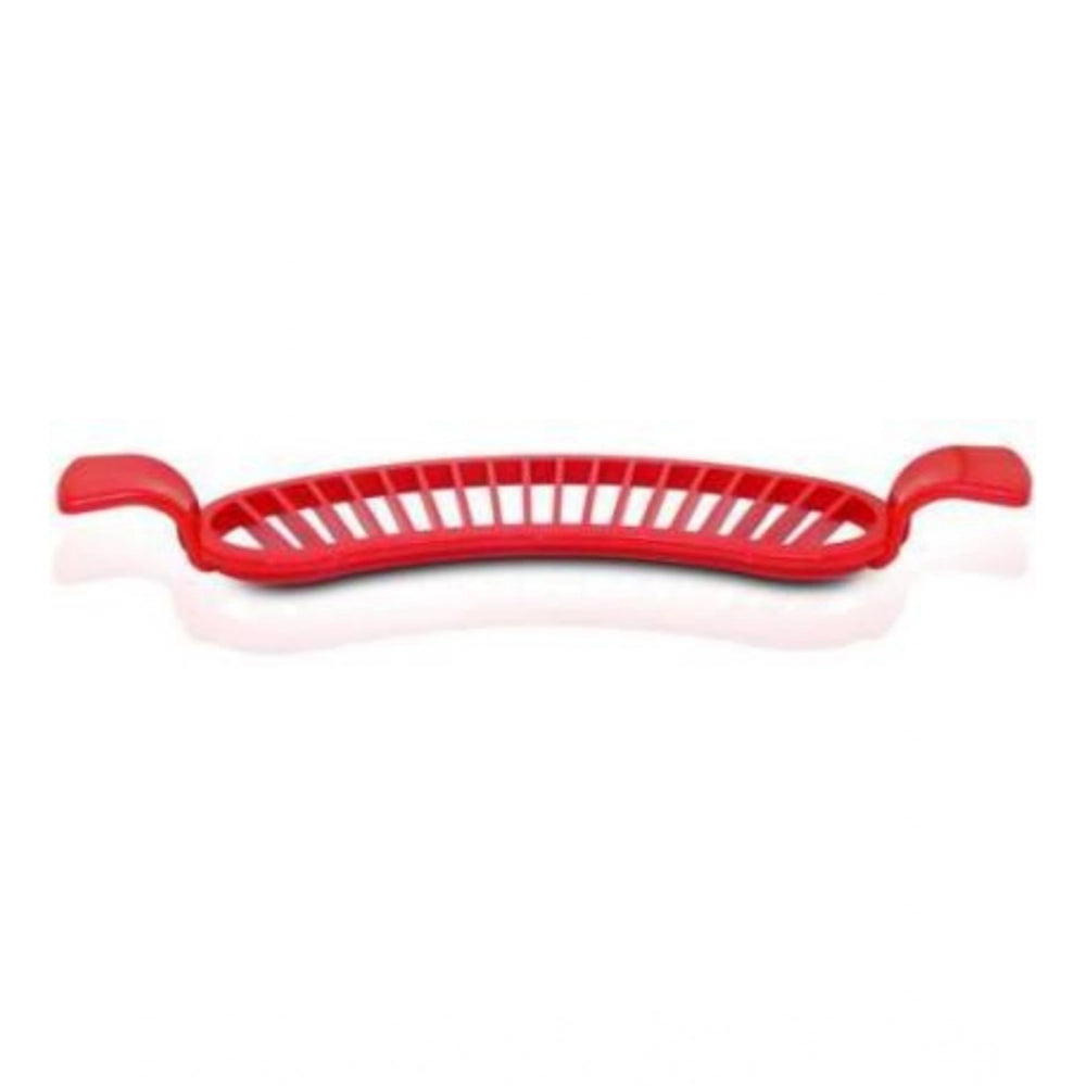 HamariDookan Pack of 8_Banana Slicer Cutter And Chopper – Plastic Fruit Slicers for Salads (Color: Assorted )