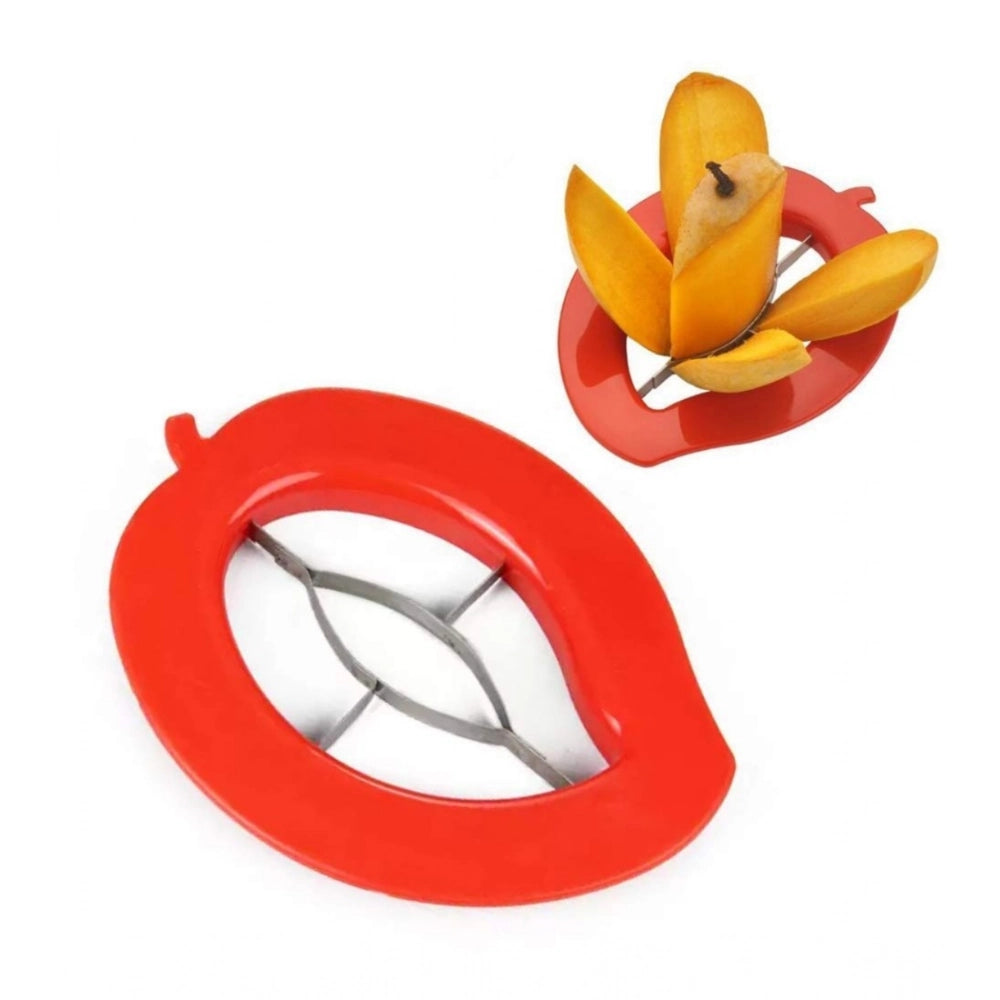 HamariDookan Pack of 5_Mango Cutter And Slicer Tool – with Stainless Steel Blades (Color: Assorted )