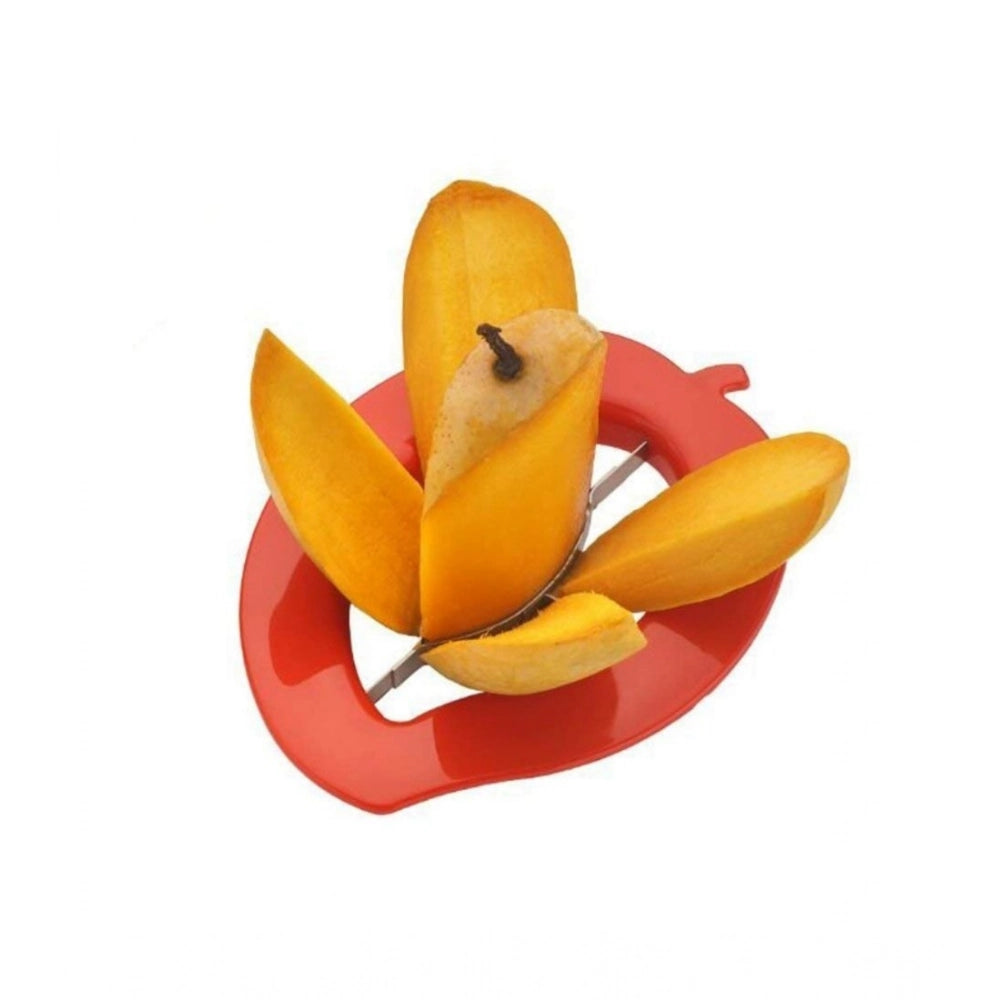 HamariDookan Pack of 5_Mango Cutter And Slicer Tool – with Stainless Steel Blades (Color: Assorted )