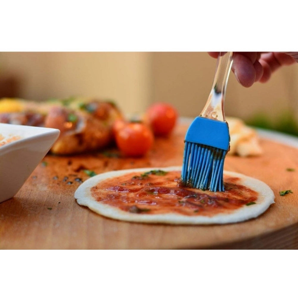 HamariDookan Pack Of 10_Silicone Oil Brush – Heat Resistant Cooking And Baking Basting Brush (Color: Assorted )