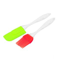 HamariDookan Pack Of 5_Silicone Spatula with Brush – Heat Resistant Cooking And Baking (Color: Assorted )