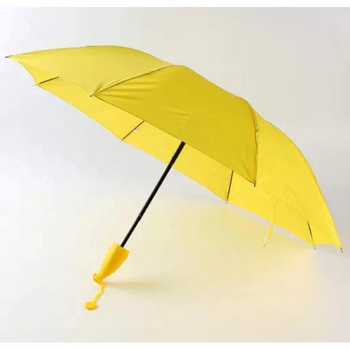 Banana Umbrella – Compact Foldable Umbrella with Banana-Shaped Case (Color: Assorted )