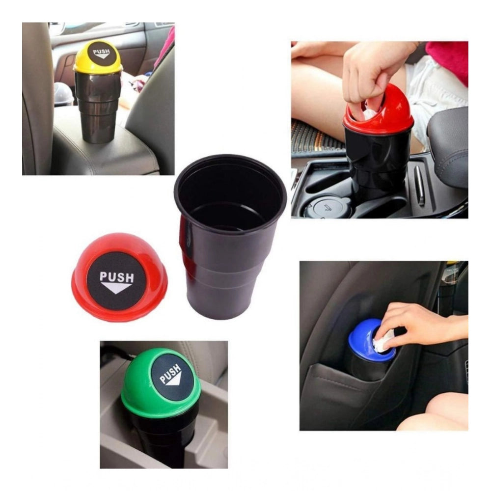 Pack Of 4_Car Dustbin – Portable Vehicle Trash Bin for Interior Organization (Color: Assorted )
