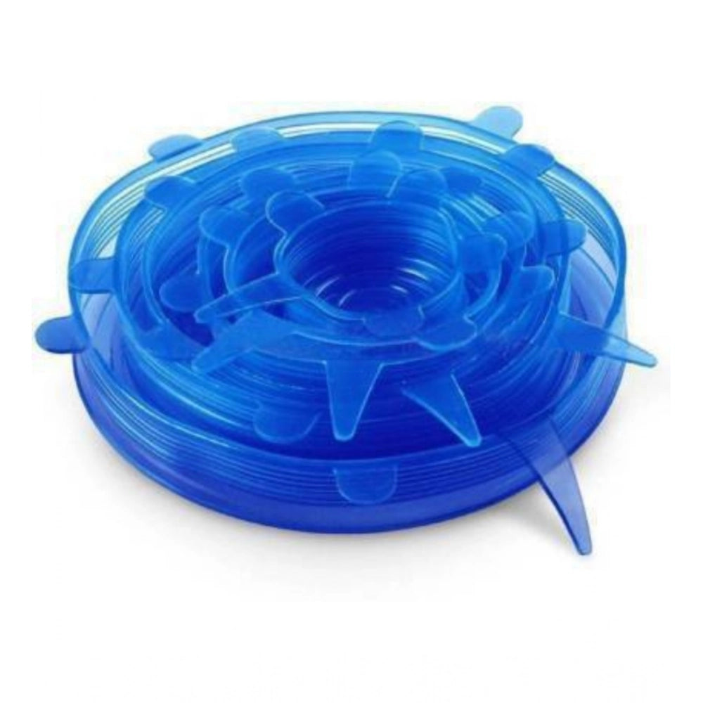 HamariDookan Pack Of 2_Silicone Lids – Reusable Stretchable Covers for Bowls And Containers (Color: Assorted )