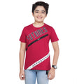 HamariDookan Boy's Cotton Grapic Printed Round Neck T-Shirt (Marron)