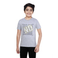 HamariDookan Boy's Cotton Grapic Printed Round Neck T-Shirt (Grey Melange)