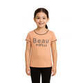 HamariDookan Girl's Cotton Printeded Round Neck T-Shirt (Sandal Beach)