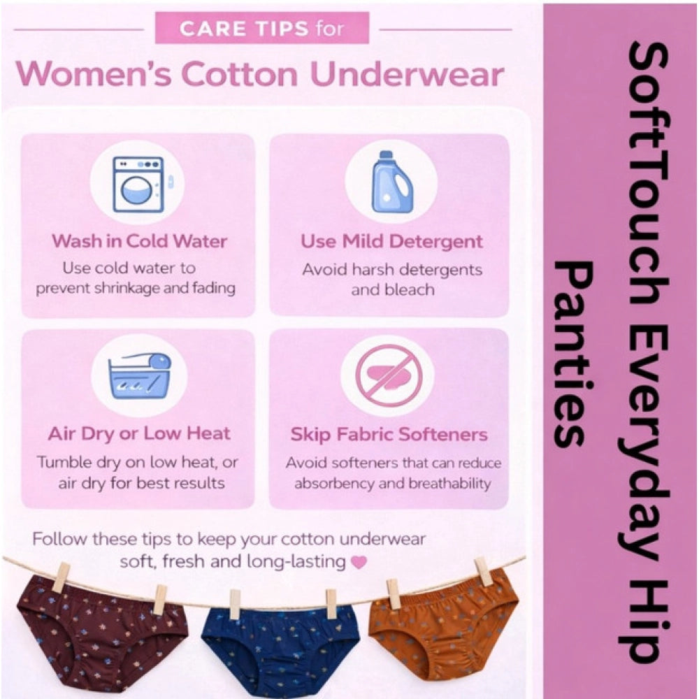 Pack of_9 Women's Cotton Printed Hipster Panty (Multicolor)