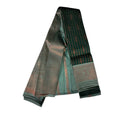 Women's Soft Silk闁艰京绁筼oven Saree With Unstitched Blouse 5.5Mtr (Green)
