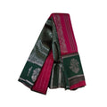 Women's Soft Silk闁艰京绁筼oven Saree With Unstitched Blouse 5.5Mtr (Red)