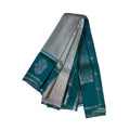 Women's Soft Silk闁艰京绁筼oven Saree With Unstitched Blouse 5.5Mtr (Silver)