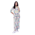 HD Women's Polyester Floral 3-4th Sleeve Co-Ord Set (Multicolor)