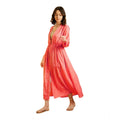 HD Women's Polyester Floral Long Sleeves Shrug (Pink)