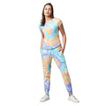 HD Women's Cotton Tie And Dye Short Sleeve Tracksuit (Multicolor)