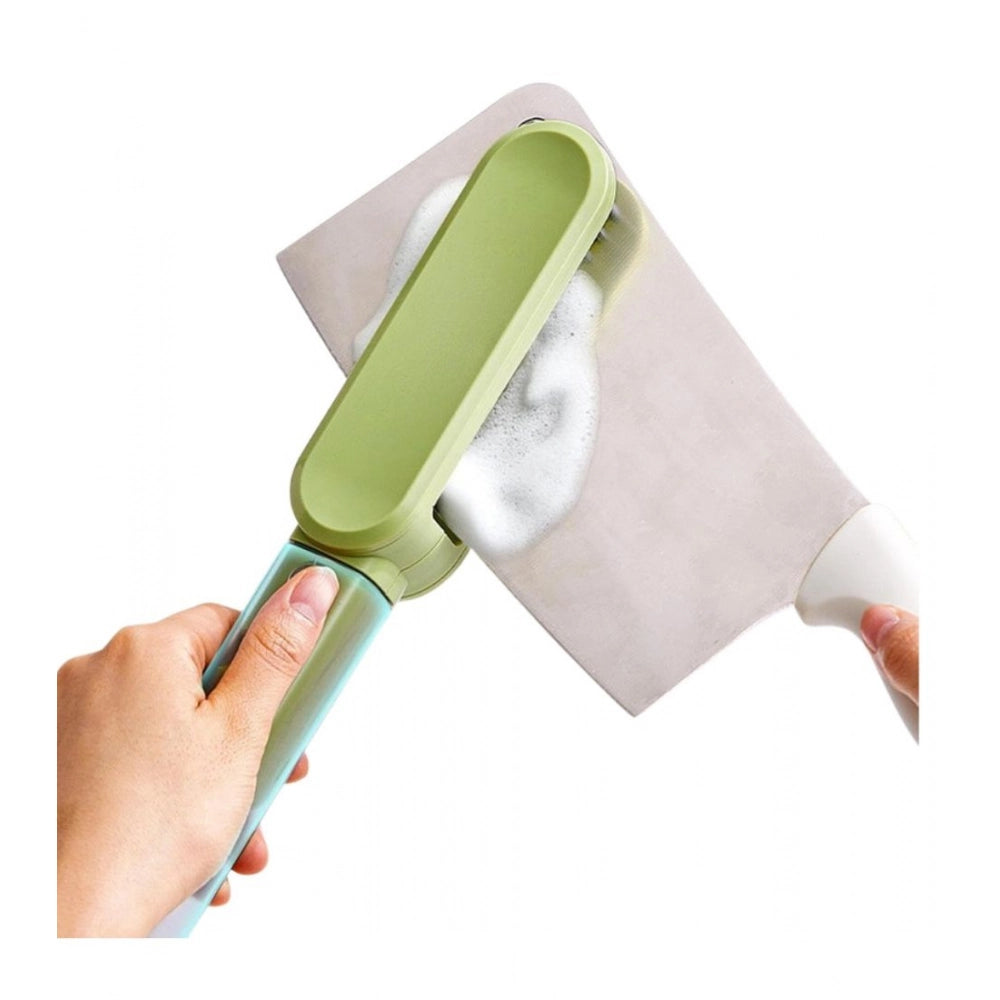 HamariDookan Stainless Steel-Plastic Solid Kitchen Knife Cleaner Brush (Green)