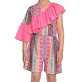 HamariDookan Girl's Cotton &amp; Polyester Printed 3/4th Sleeves Dress (Pink)
