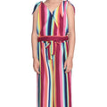 HamariDookan Girl's Polyester Crepe Floral Cold Shoulder Crop Top and Pallazo Set (Multicolor)