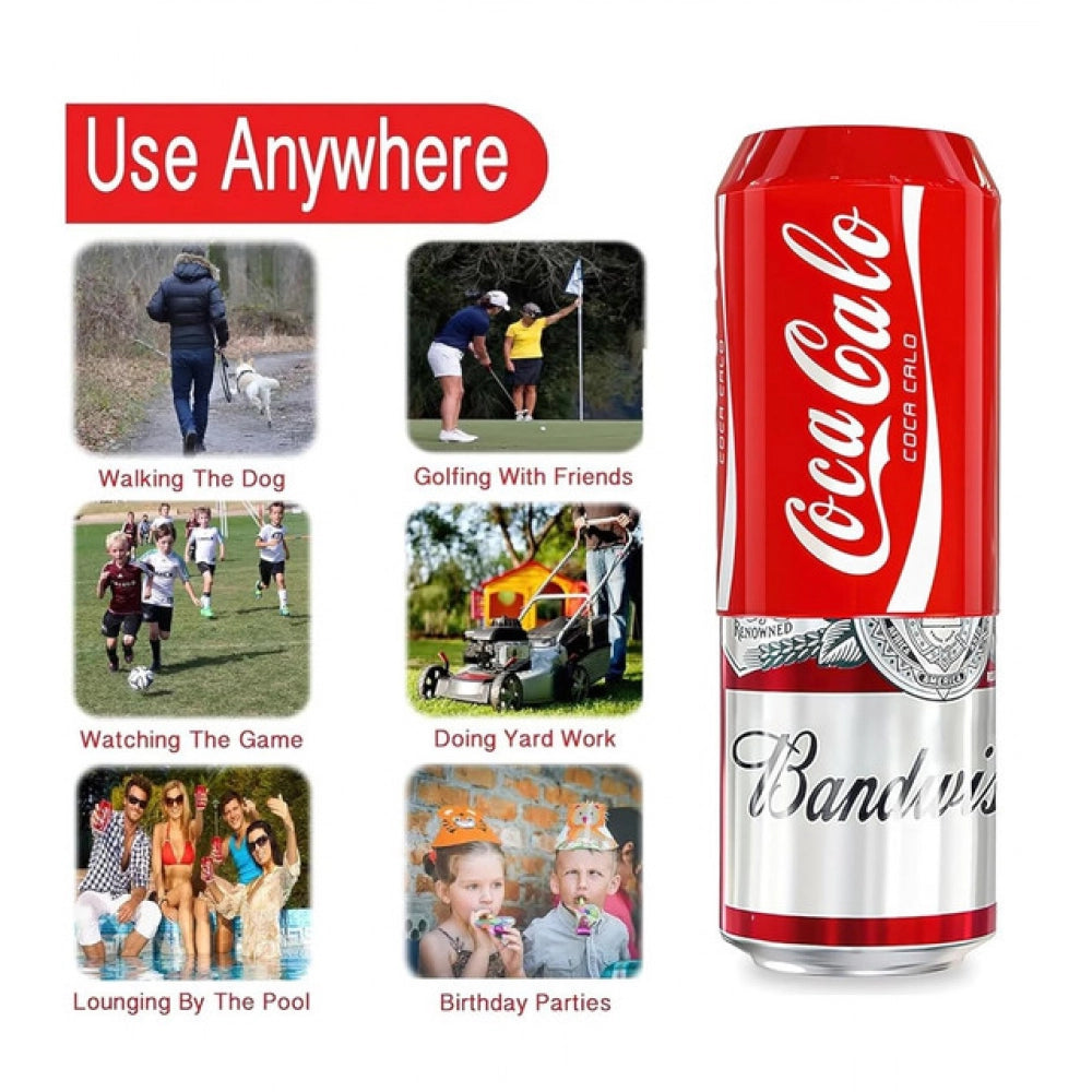 HamariDookan Pack of 2 Beer Can Cover (Red)