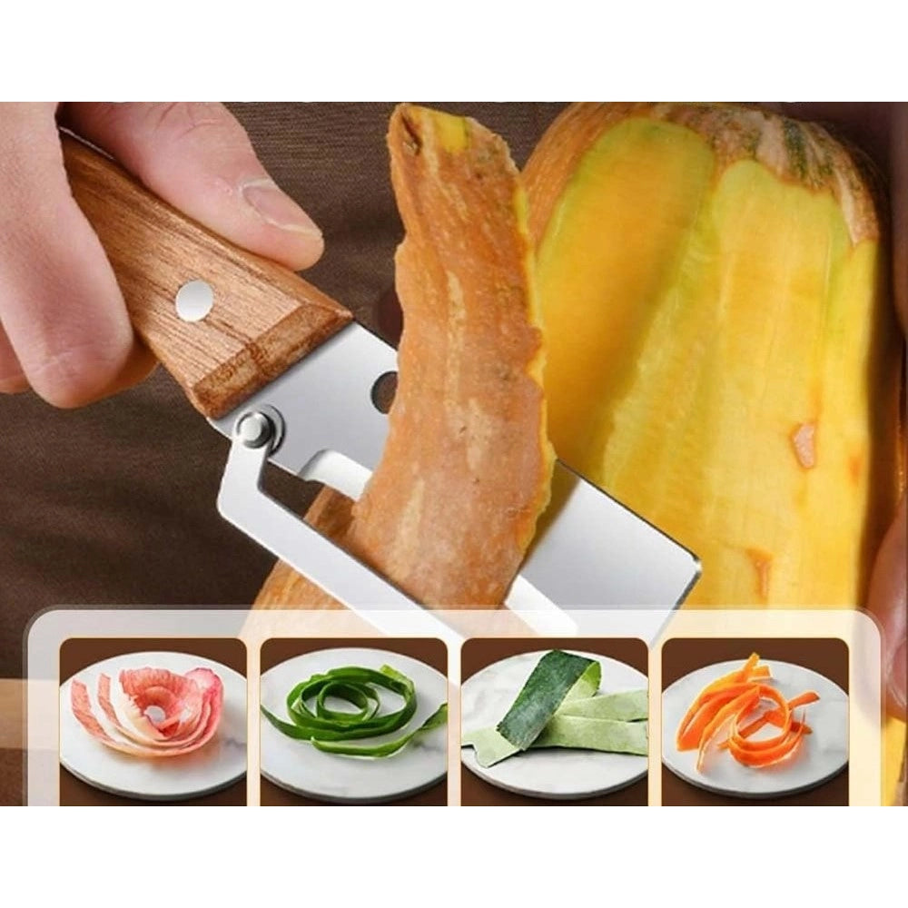 HamariDookan Pack of 2 Multi Functional Vegetable Peeler (Multicolor)