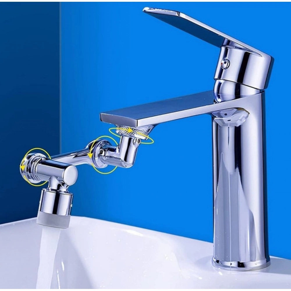 HamariDookan Pack of 2 1080 Degree Rotate Faucet (Silver)