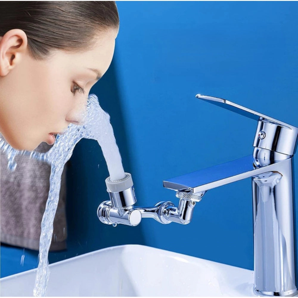 HamariDookan Pack of 2 1080 Degree Rotate Faucet (Silver)