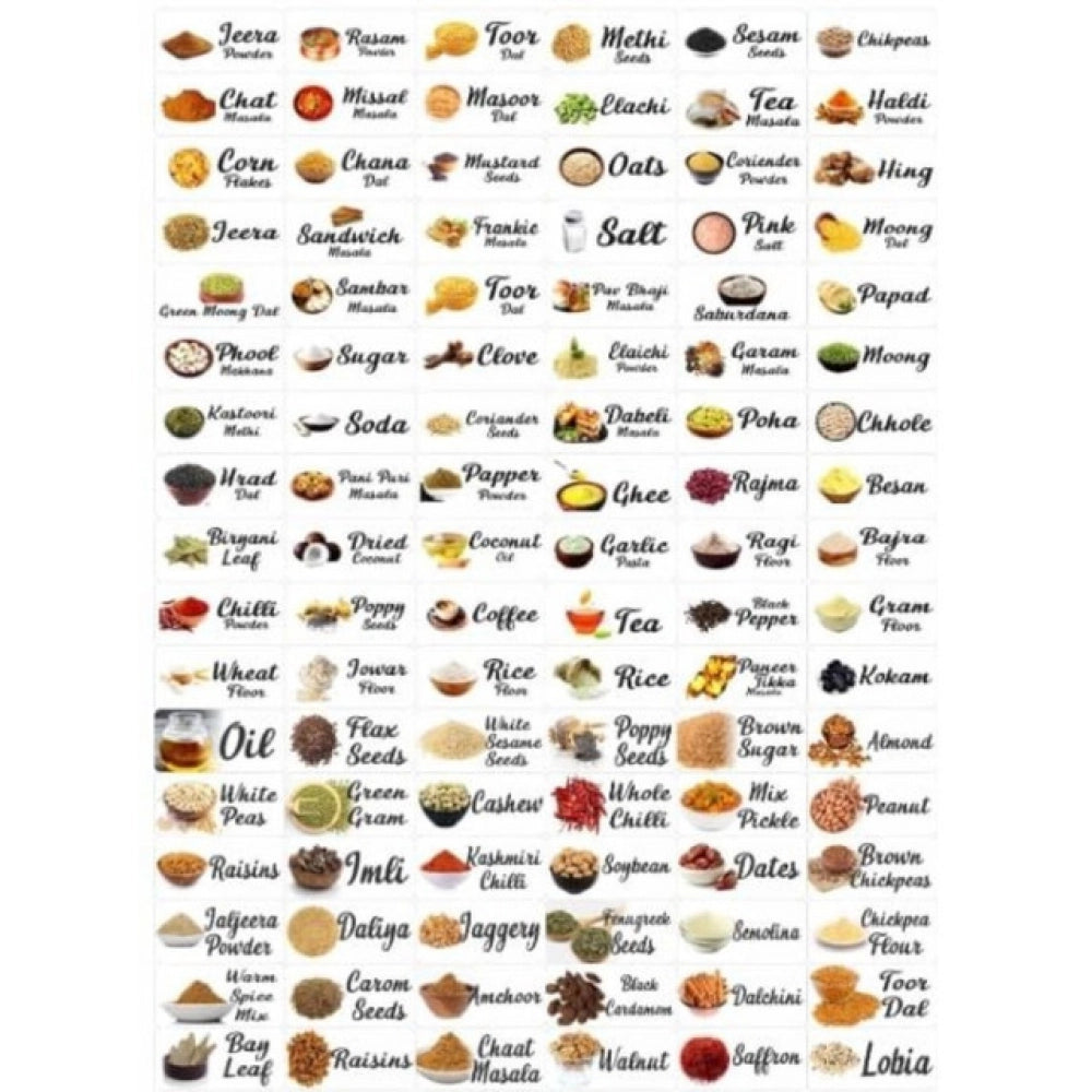 HamariDookan Pack of 3 Kitchen Masala Sticker (Multicolor)
