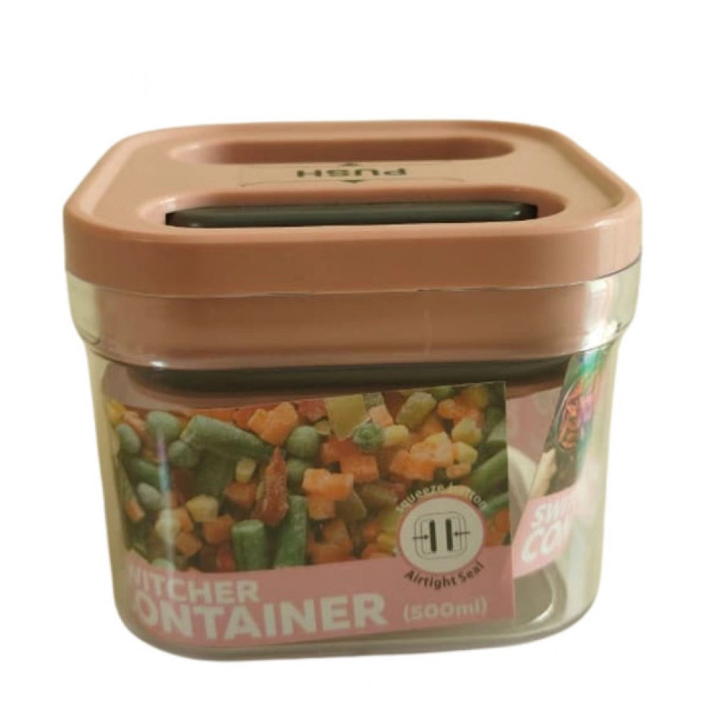 HamariDookan Pack of 1 Switchers Airtight Storage Container Set 500 ML (Pink)