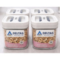 HamariDookan Pack of 4 Switchers Airtight Storage Container Set 500 ML (White)