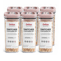 HamariDookan Pack of 6 Switchers Airtight Storage Container Set 2000 ML (Pink)