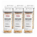 HamariDookan Pack of 6 Switchers Airtight Storage Container Set 2000 ML (White)