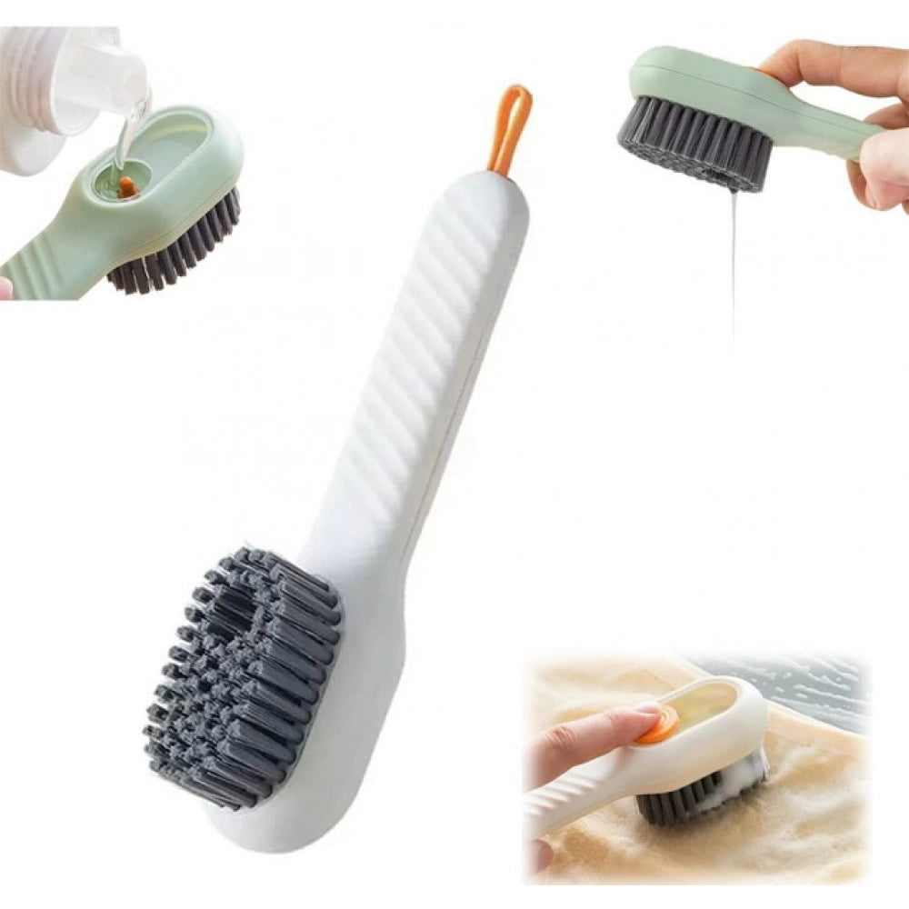 HamariDookan Pack of 3 Soap Dispensing Cleaning Brush (Multicolor)