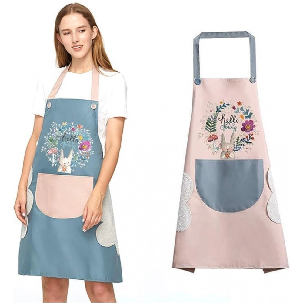 HamariDookan Pack of 2 Kitchen Pocket Apron (Multicolor)