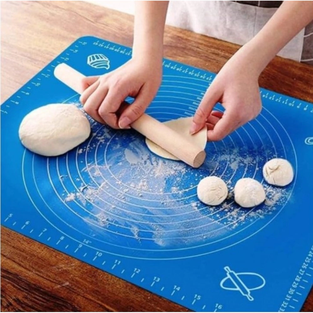 HamariDookan Pack of 3 Silicone Roti Mat (Blue)
