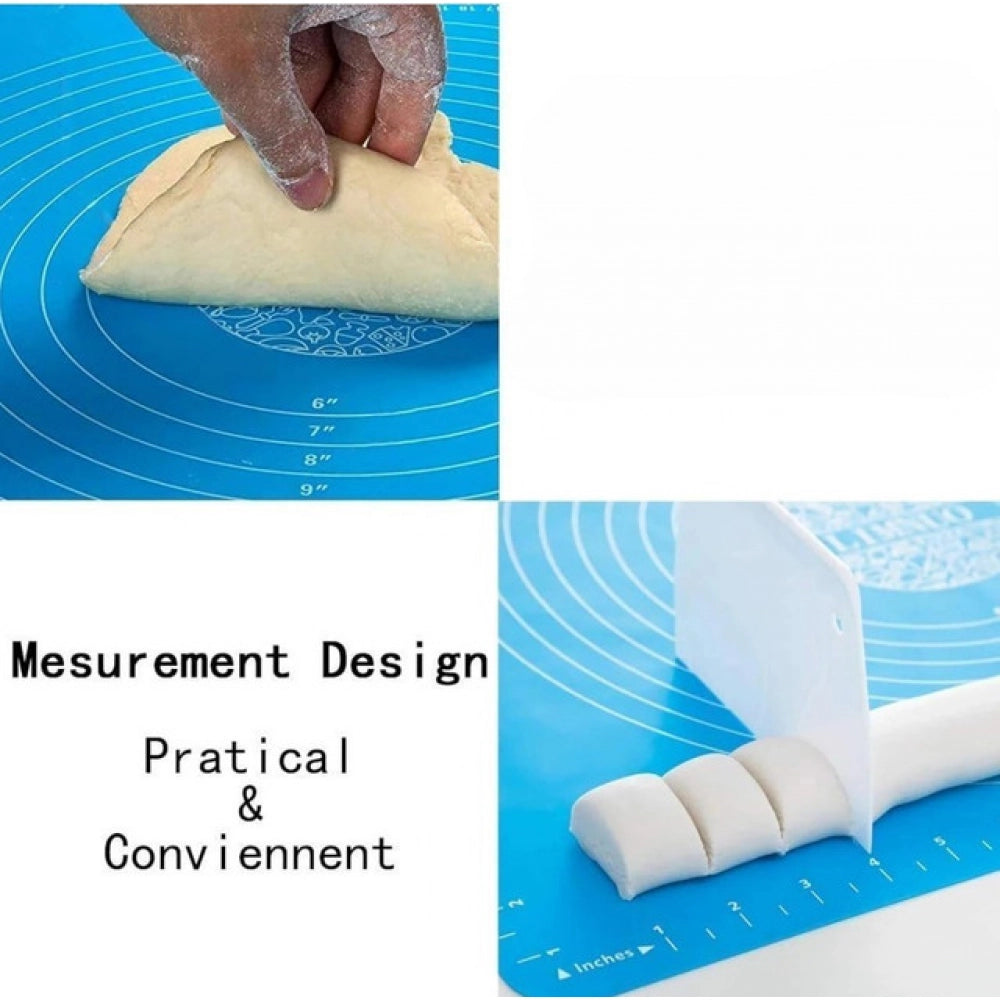 HamariDookan Pack of 3 Silicone Roti Mat (Blue)