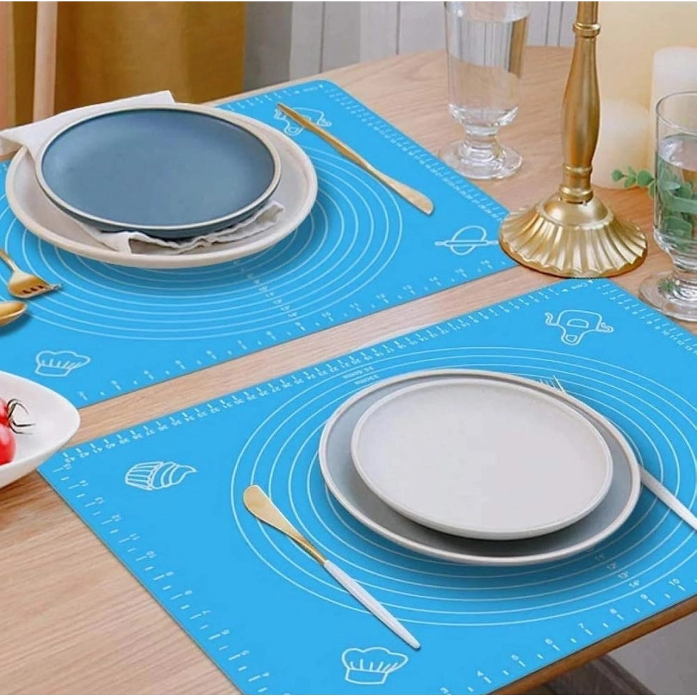 HamariDookan Pack of 3 Silicone Roti Mat (Blue)