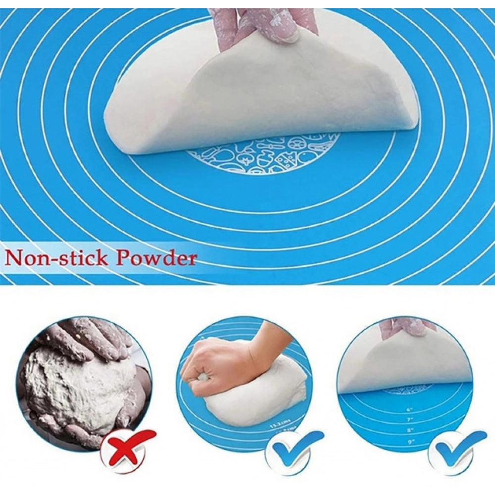HamariDookan Pack of 3 Silicone Roti Mat (Blue)
