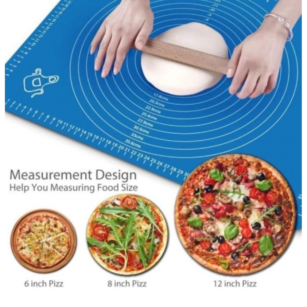 HamariDookan Pack of 3 Silicone Roti Mat (Blue)