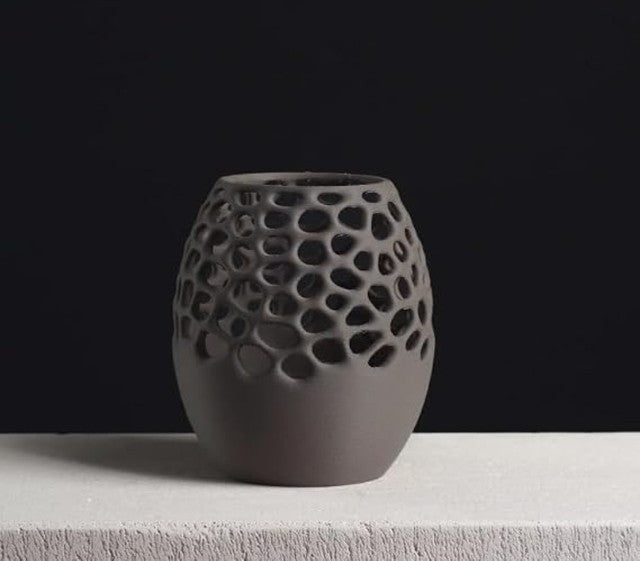 Plastic Voronoi Pencil 3 Holder Cup (Sage Green-Light Grey)