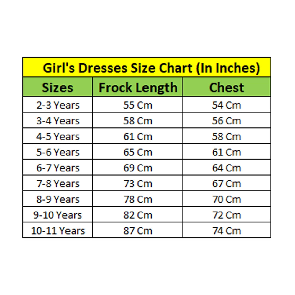 HamariDookan Girl's Denim Printed Short Sleeve Dress with Straps (Blue)